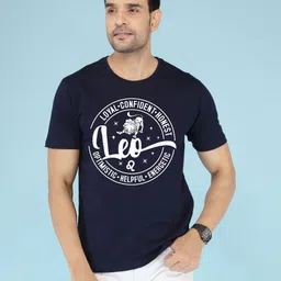 NOBLE HUSTLE Typography Printed Round Neck Pure Cotton T-shirt-picture-12