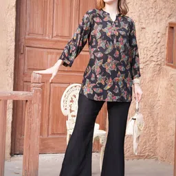 GOLDSTROMS Printed Mandarin Collar Tunic With Trousers image 5
