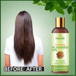 Oilanic Set Of 2 Cold Pressed Flaxseed Massage Oil - 100 ml Each image 3