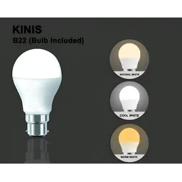 KINIS White & Blue Solid Chandelier lamp image 2