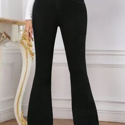 BROADSTAR Women Smart Bootcut High-Rise Stretchable Jeans-image-40