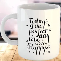 Mr UVD White Typography Printed Ceramic Glossy Mug 325 ml-picture-10