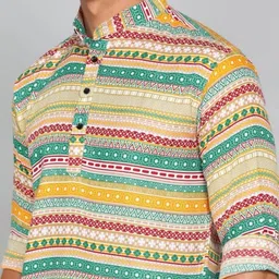 ISUEL FAB Men Multi Cotton Shirts image 4