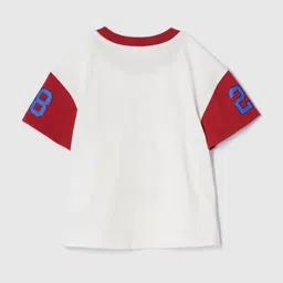 GAP Boys Mickey Mouse Color-Block Cotton Crew Neck T-shirt image 2