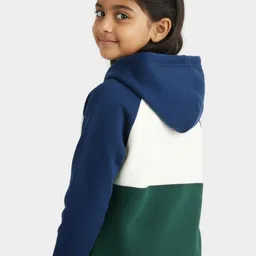 Orange Sugar Unisex Kids Colourblocked Hooded Sweatshirt image 3