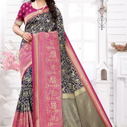 DIVASTRI Zari Art Silk Designer Banarasi Saree-picture-12