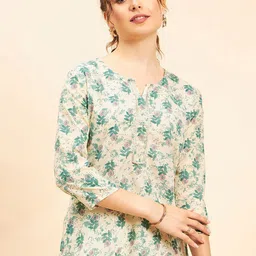 NEESH Women Floral Printed Pure Cotton Kurti-picture-20