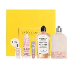 LOccitane en Provence Set Of 5 Shower Gel, Shimmering Lotion, Lip Balm & EDT-image-4