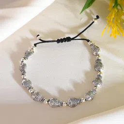 Silvermerc Designs Silver-Plated Beaded Anklet-picture-18