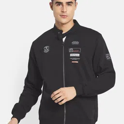 Octave Star Wars Print Band Collar Front-Open Sweatshirt-picture-48