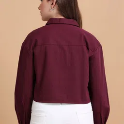 GLAM & CHIQUE Women Crop Tailored Jacket image 4
