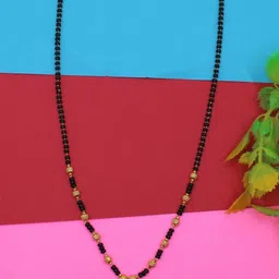 SONI DESIGNS Gold-Plated Artificial Stones and Beads Mangalsutra image 3