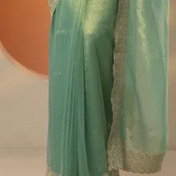 Libas Embellished Zari Designer Saree image 4