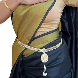 WomenSky Women Gold Saree Accessories-picture-18