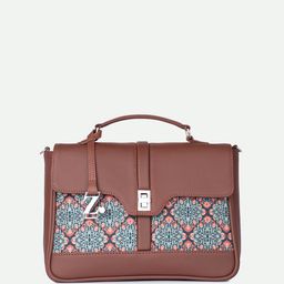 ZOUK Printed Structured Satchel-picture-17