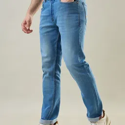 TIM PARIS Parker Men Original Slim Fit Mid-Rise Heavy Fade Stretchable Jeans-picture-21
