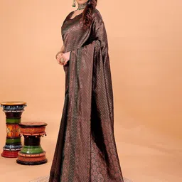 KALINI Woven Design Zari Banarasi Saree image 2