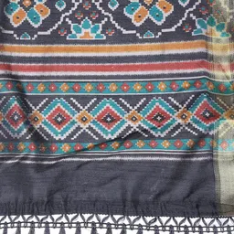 Meena Bazaar Ethnic Motifs Printed Unstitched Dress Material image 4