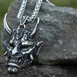 kazare Men Quirky Shaped Pendant With Chain image 2