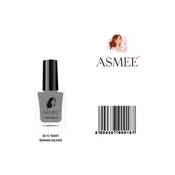 ASMEE Set Of 3 Nail Enamel - 10 ml Each - Roman Silver-Coral Rose-Sakura image 2