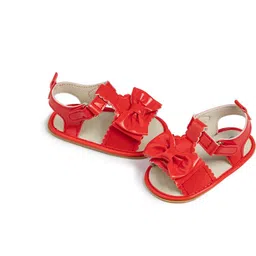 NESKA MODA Girls Red Synthetic Sandals image 2