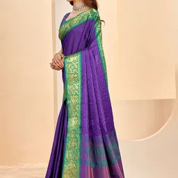 Panzora Woven Design Zari Handloom Saree image 3