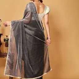 VRAGI Sequinned Maheshwari Saree image 4