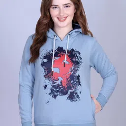 Divine Girl Women Graphic Printed Hooded Sweatshirt-picture-15