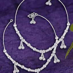 Heer Collection Silver-Plated Anklet image 1