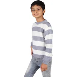 GTWO Boys Striped Woollen Pullover Sweater image 3