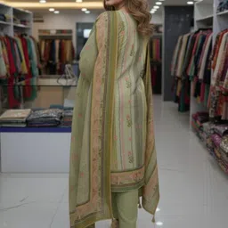 Silakaari Printed Pure Cotton Unstitched Dress Material image 4