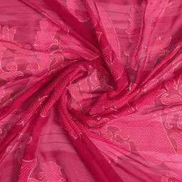 100 Dreams Bandhani Printed Embellished Sequinned Pure Georgette Saree With Blouse Piece image 3