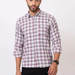 MODERNITY Men Comfort Slim Fit Checked Casual Shirt-picture-19