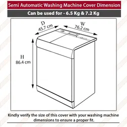 The Furnishing Tree Pink PVC Washing Machine Covers image 3