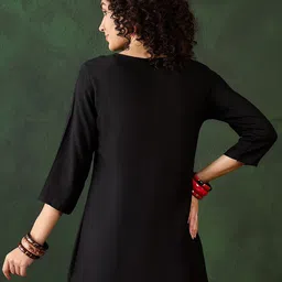 Sangria Embroidered A-Line Tops image 4