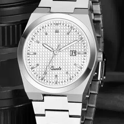 SZN Men Patterned Dial & Stainless Steel Straps Analogue Watch-picture-14