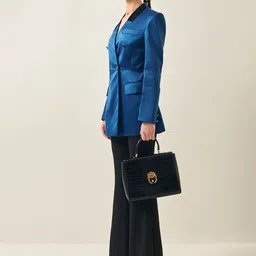 PROT-OFFICIAL Structured Double Breasted Wrap Tailored Jacket image 3