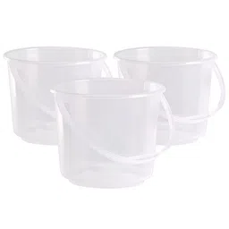 Aura Transparent 3 piece Solid Plastic Bath Accessories Set-picture-21