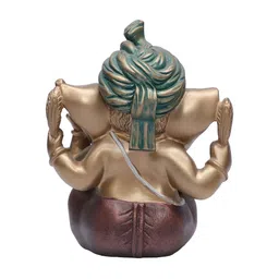 Ashnam Diverse Expression Brown Lord Ganesha Religious Idol Showpiece-picture-11
