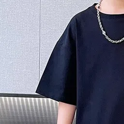 Xsole Boys Typography Printed Round Neck Cotton Oversized T-shirt image 3