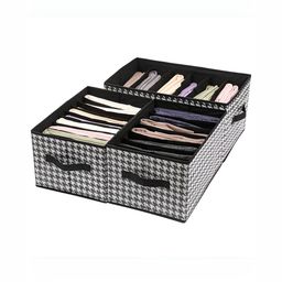 HOUSE OF QUIRK Black Set of 3 Regular Drawer Organiser Organisers-image-75