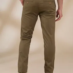 Parx Men Solid Slim Fit Formal Trousers image 3