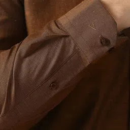 Van Heusen Men Slim Fit Textured Spread Collar Formal Shirt image 2