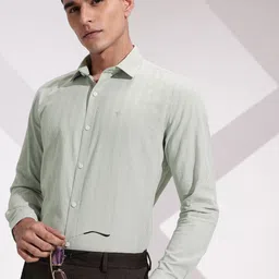 INVICTUS Urban Slim Fit Micro Checked Pure Cotton Formal Shirt-picture-22