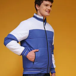 HERE&NOW Colourblocked Padded Bomber Jacket image 3