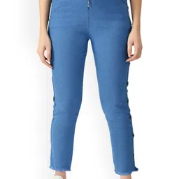 Ira Collections Women Comfort Slim Fit Mid-Rise Stretchable Jeans-image-57