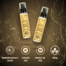 Jaquline USA Lumi Glo Shimmer Makeup Setter Spray - 110 ml - Gold Infusion image 2