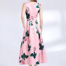 JC Collection Women Floral Print Fit & Flare Midi Dress image 2