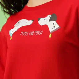 Clovia Women Printed Sweatshirt image 2