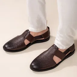 Alberto Torresi Men Leather Comfort Sandals-picture-13